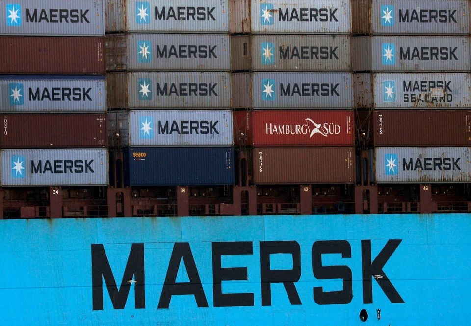 Shipping containers are transported on a Maersk Line vessel through the Suez Canal in Ismailia, Egypt July 7, 2021. REUTERS/Amr Abdallah Dalsh

