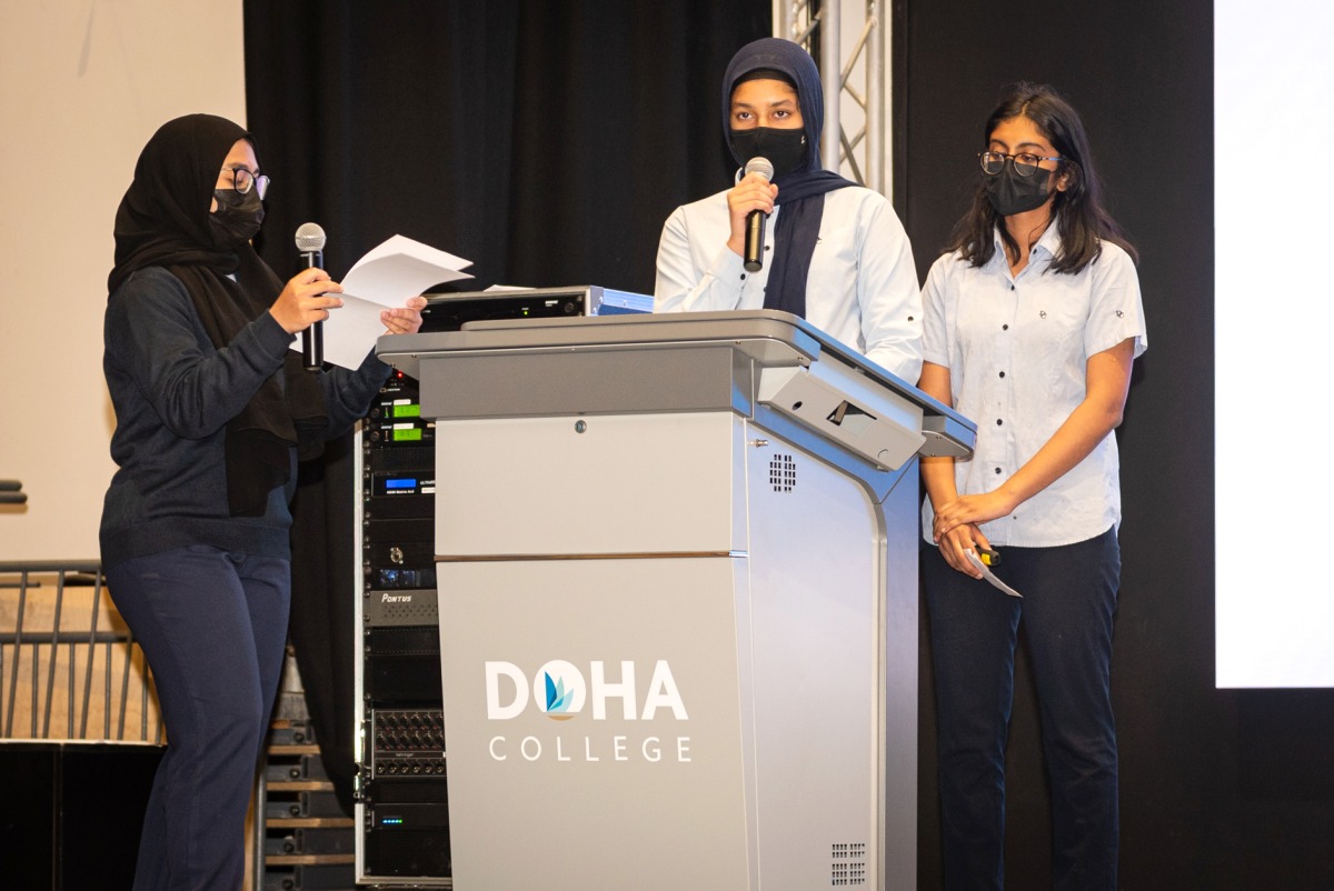 Students during the conference.