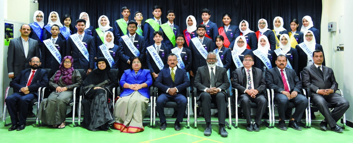 SIS staff with Student Council members.