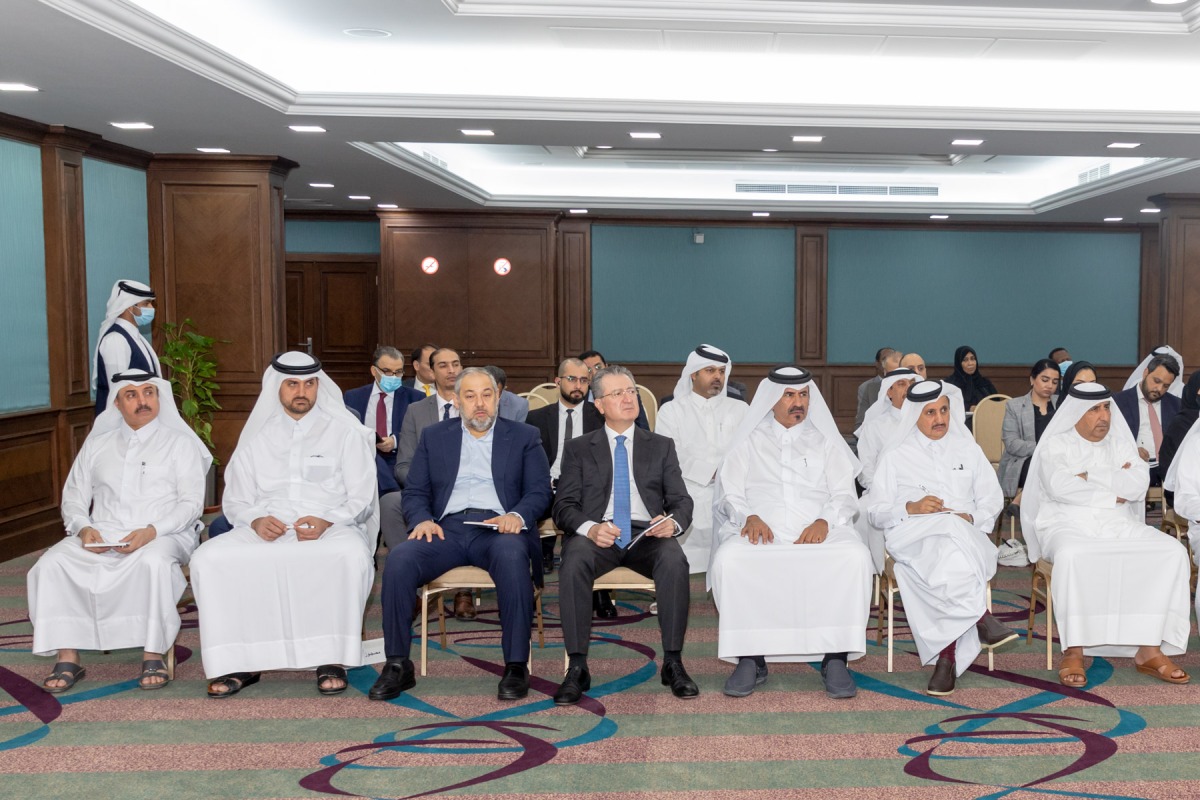 Officials of Qatar Chamber and representative of companies during the seminar.