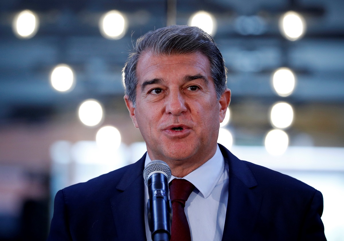 File photo of president Joan Laporta 