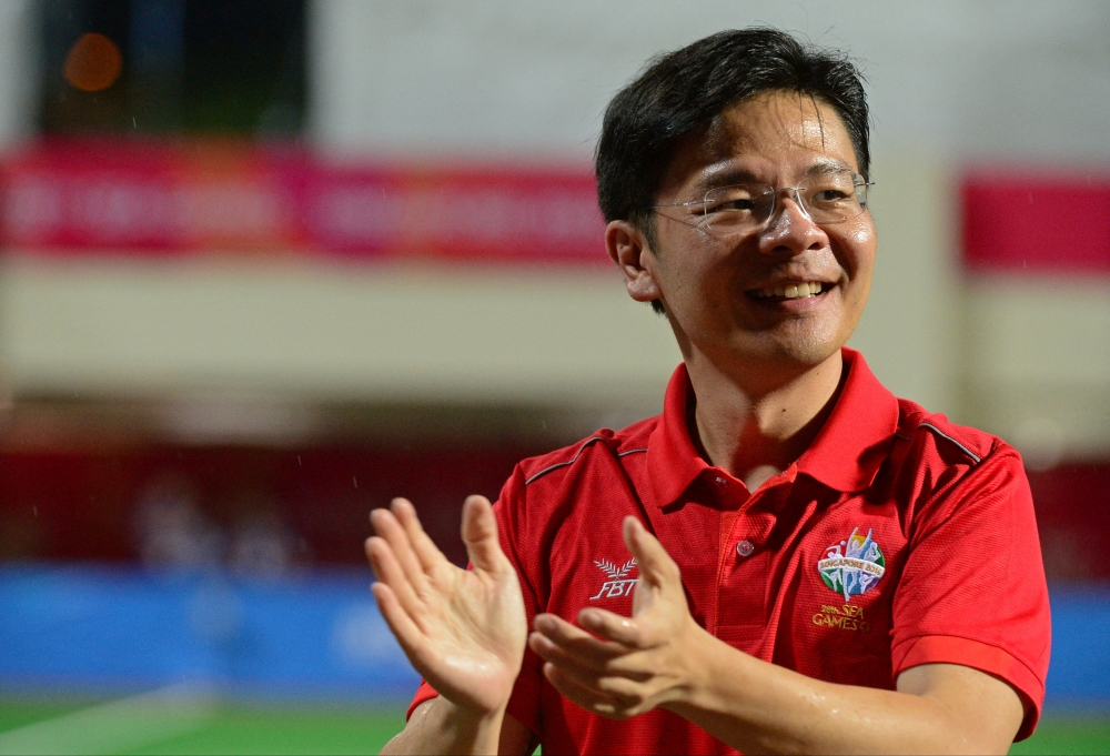 Singapore Minister Lawrence Wong seen in this picture at the Southeast Asian Games in 2015. Singapore SEA Games Organising Committee via Reuters/File Photo