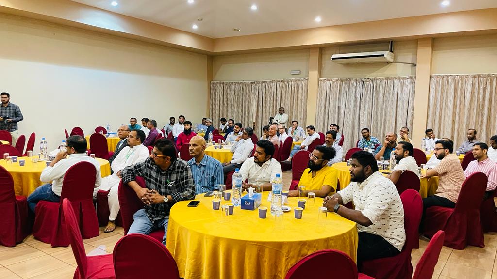Indian expat community members at the Iftar event. 