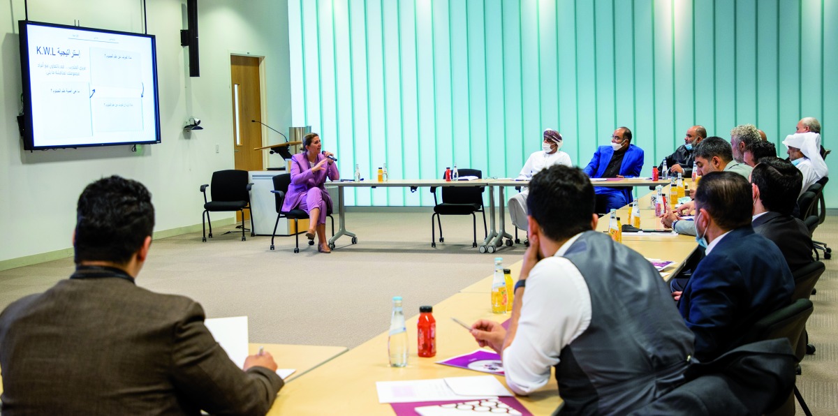 Teachers from secondary schools attending a workshop organised by Qatar Genome Programme.
