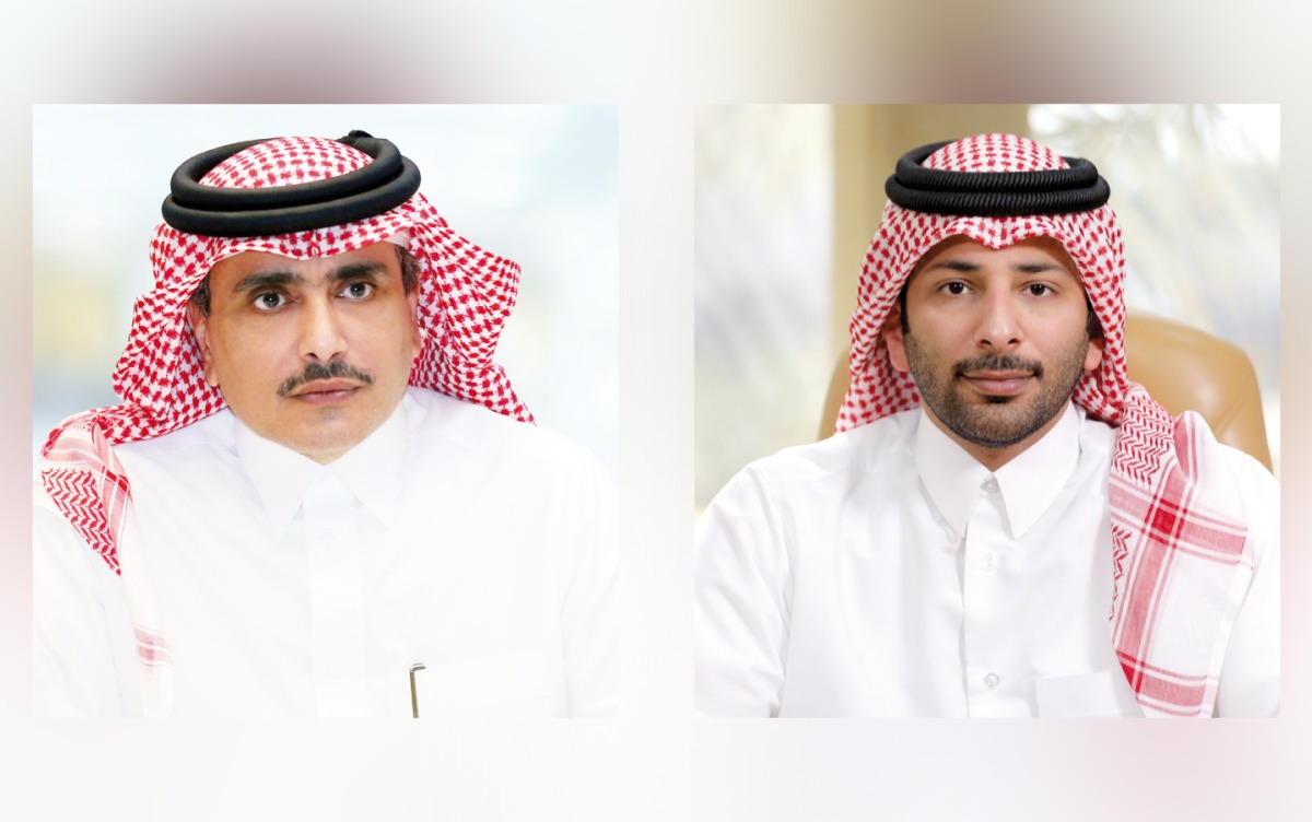 Chairman of QLM Sheikh Saoud bin Khalid bin Hamad Al Thani (left) and CEO at QLM Fahad Mohammed Al Suwaidi