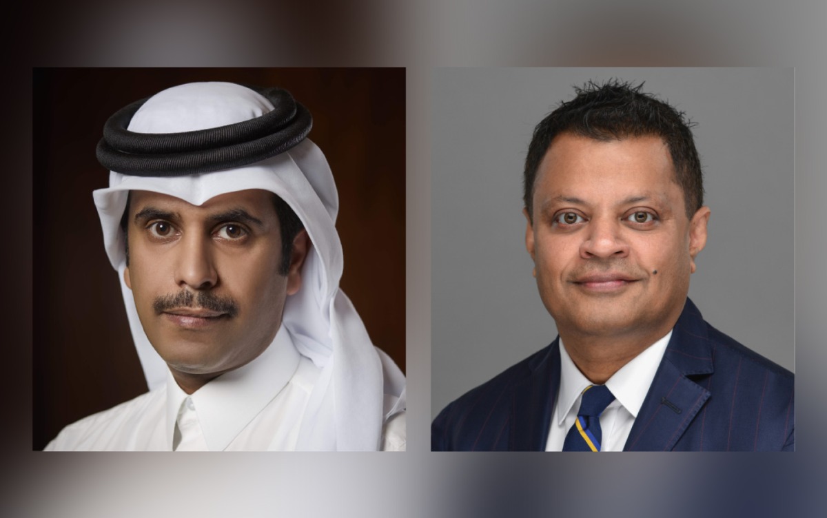 GWC Chairman Sheikh Abdullah bin Fahad bin Jassim bin Jabor Al Thani (left) and GWC Group CEO Ranjeev Menon
