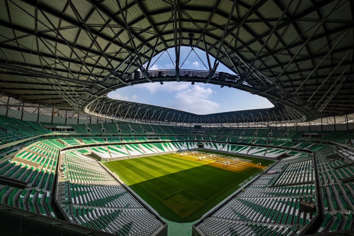 File photo of stadium in Qatar used for representation 