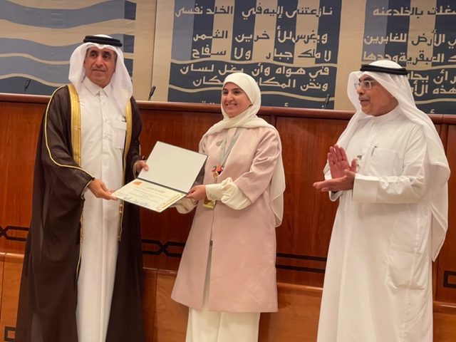 Undersecretary of the Ministry of Education and Higher Education Dr. Ibrahim bin Saleh Al Nuaimi with other officials at the closing ceremony of the activities of the national development project in Kuwait.
