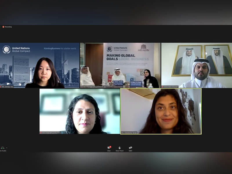 Officials participating in the webinar. 