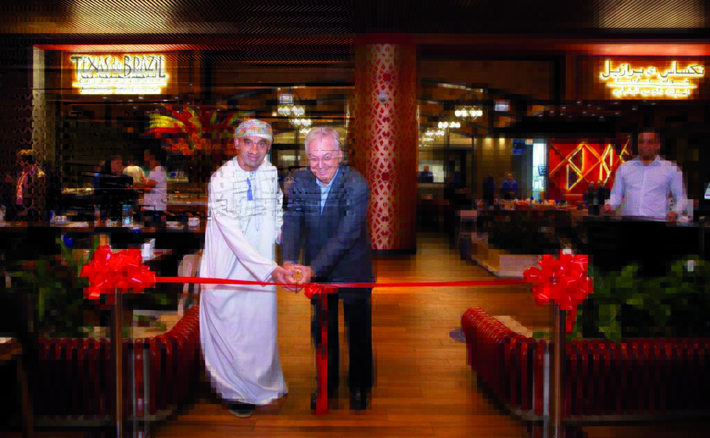 Officials opening Texas de Brazil restaurant at Mall of Qatar.