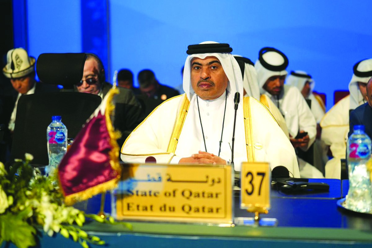 Minister of Finance H E Ali bin Ahmed Al Kuwari during the annual meeting of the Islamic Development Bank Group, in Sharm El Sheikh, Arab Republic of Egypt, yesterday. 