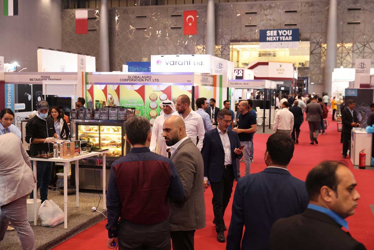 Exhibitors and participants at Project Qatar and Hospitality Qatar exhibitions. 