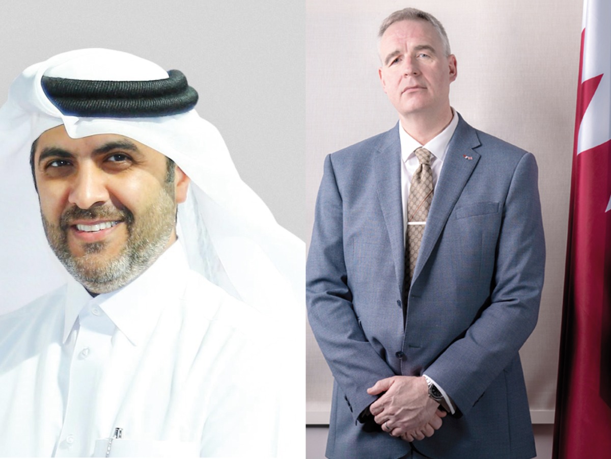 Tareq Zainal, Chief Financial & Human Resources Officer of beIN Media Group (left) and AFG College Principal Brian Buckley