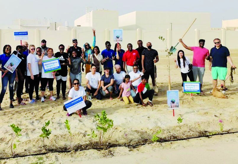 Participants during Plant a Million Trees campaign