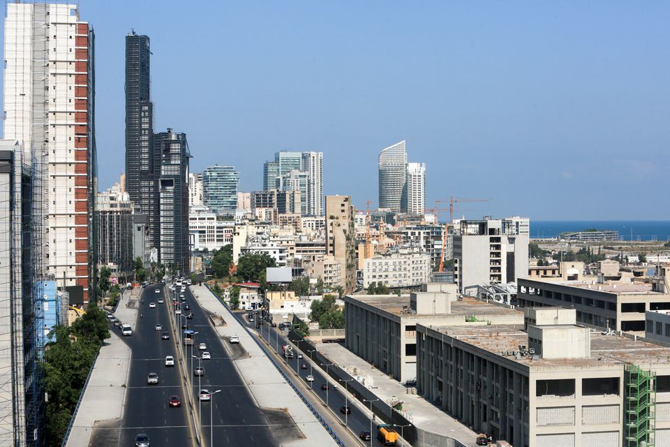 A general view shows the area near Beirut's port, almost a year after the Aug. 4 explosion, Lebanon, July 23, 2021. Picture taken July 23, 2021. REUTERS/Aziz Taher