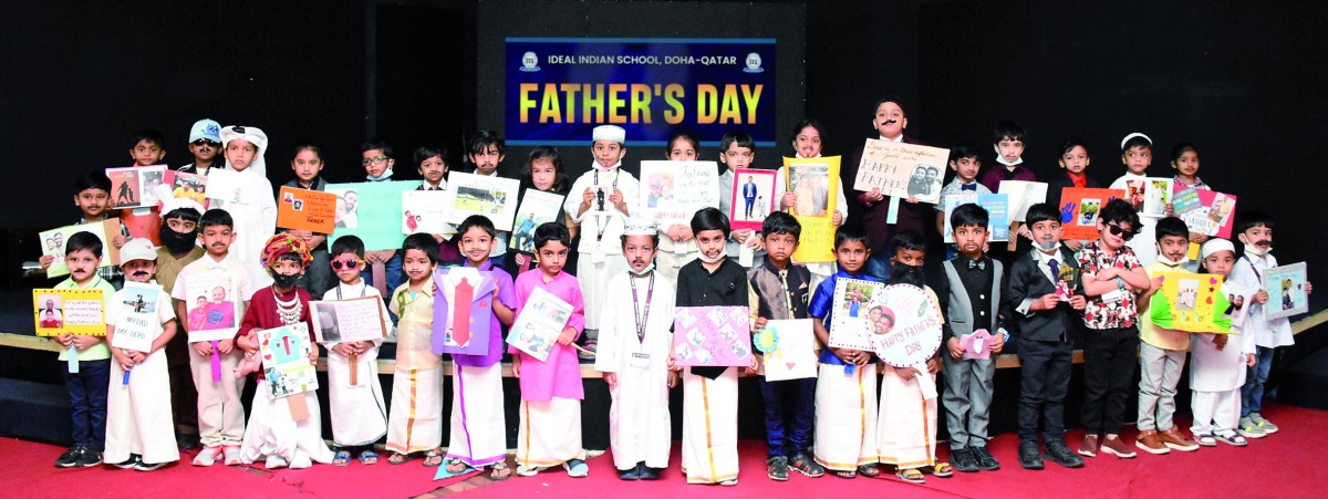 Students of IIS celebrating Father’s Day.