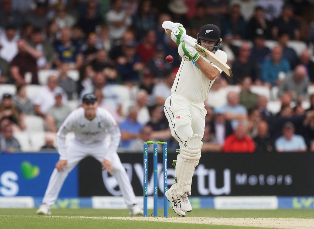 New Zealand's Tom Latham in action. (Reuters/Lee Smith)