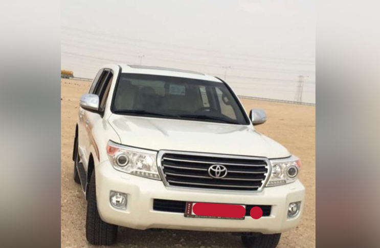 The picture of the car posted on social media