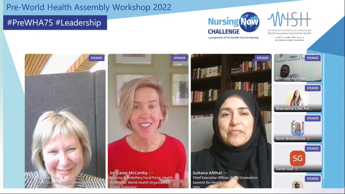 Participants during the virtual workshop. 