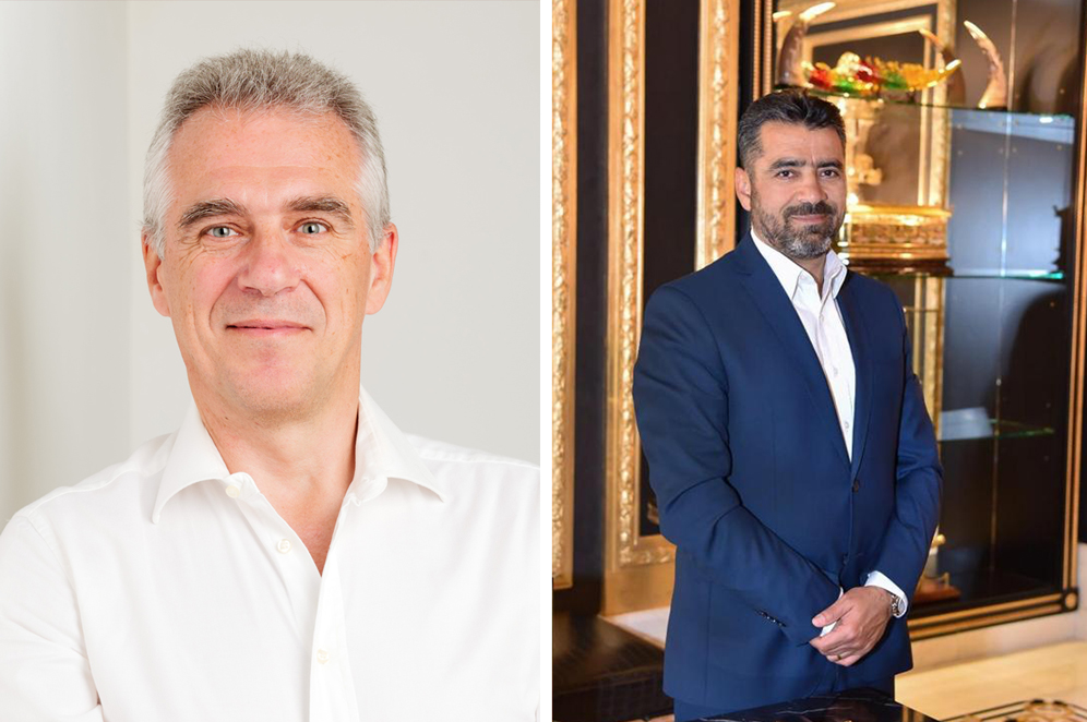 Founder and CEO of DigiDoe, Pavel Guzminov (left) and Tony Hajjar, Head of Operations of DigiDoe in Qatar 