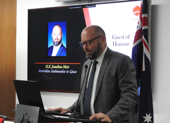 Australian Ambassador H E Jonathan Muir at the event.