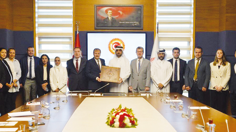 Secretary-General of the National Human Rights Committee (NHRC), Sultan bin Hassan Al Jamali, with Turkish officials, in Ankara, Turkiye. 
