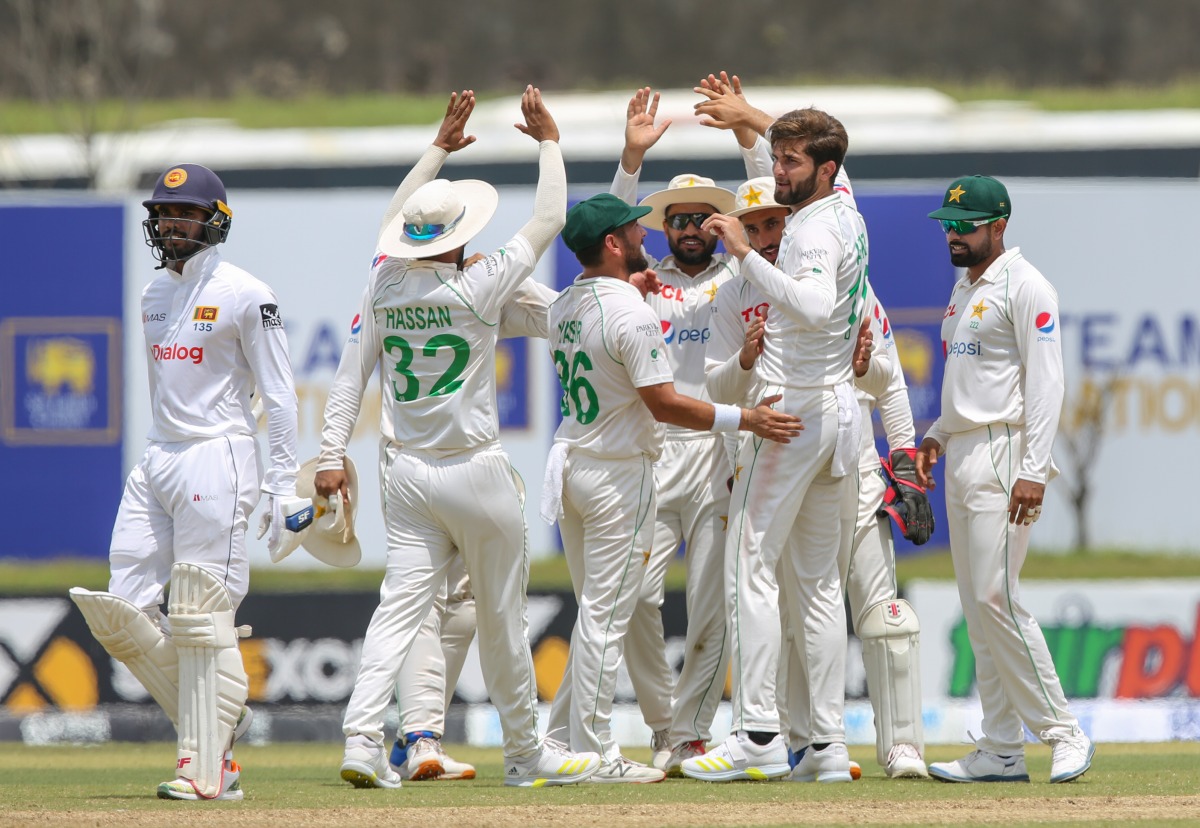Shaheen Shah Afridi takes his second wicket. (PIC: SLC)