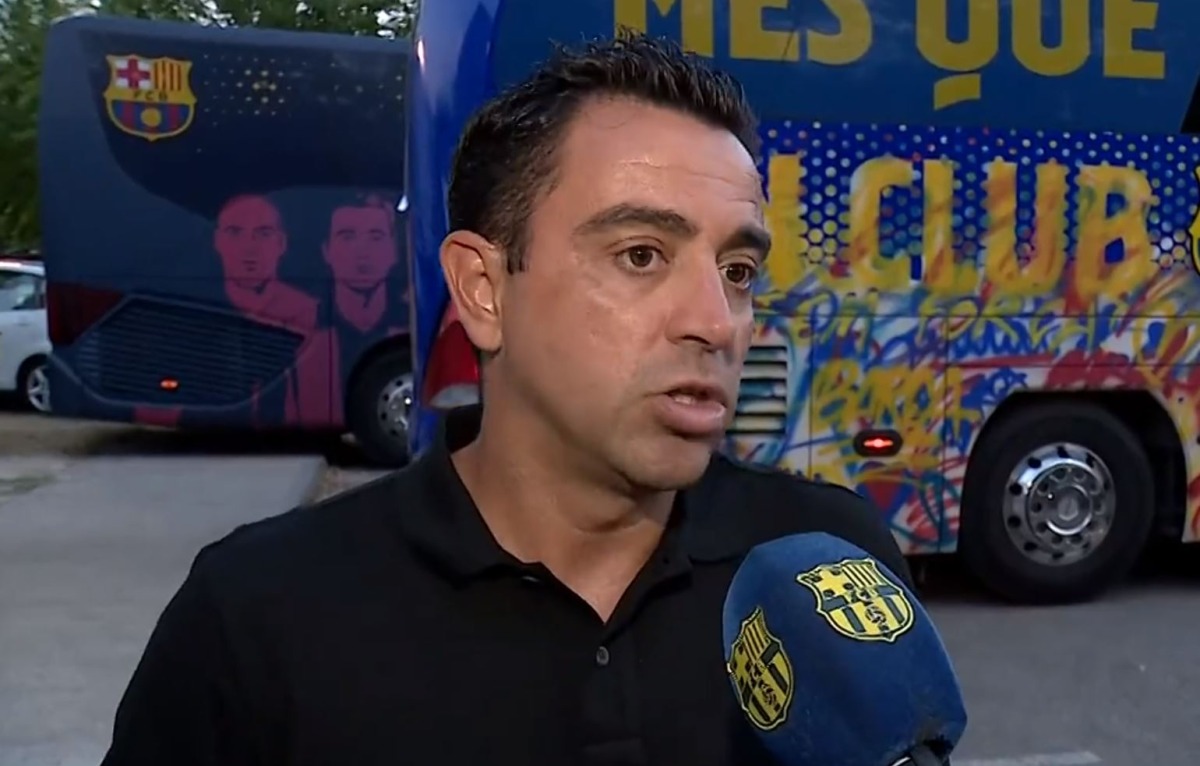 Barcelona coach Xavi Hernández (PIC: Screenshot from Barcelona video)