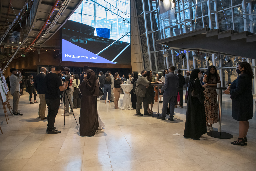 An inside view of Northwestern University in Qatar.