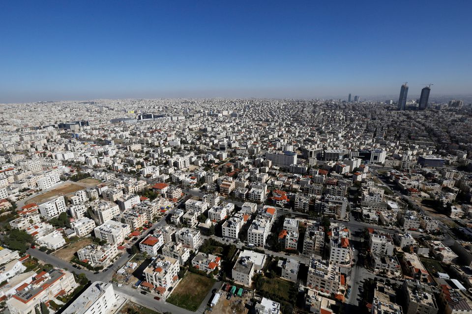 File photo: A general view of the skyline in Amman, Jordan, January 4, 2019. (Reuters)