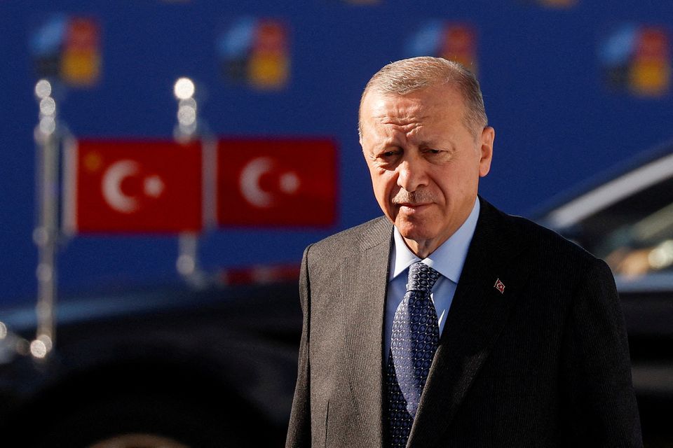 Turkey's President Recep Tayyip Erdogan attends a NATO summit in Madrid, Spain, on June 30, 2022. (REUTERS/Susana Vera)