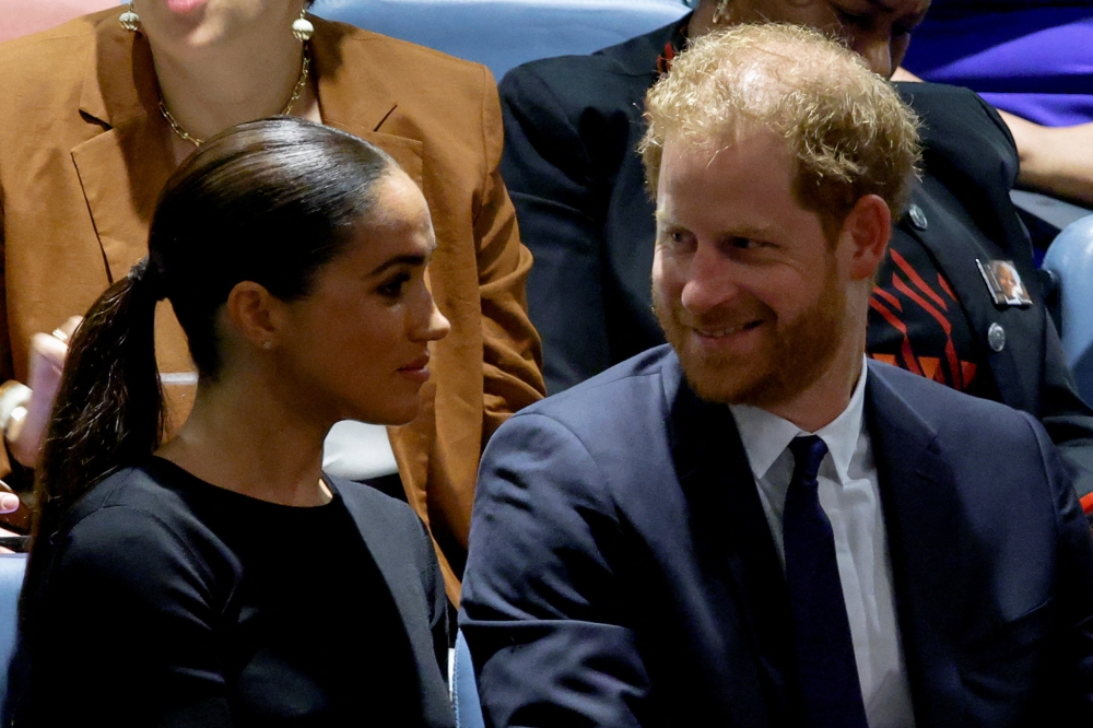 Britain's Prince Harry and his wife Meghan, Duchess of Sussex, attend the United Nations General Assembly celebration of Nelson Mandela International Day at the United Nations Headquarters in New York, US, July 18, 2022. (REUTERS/Eduardo Munoz)
