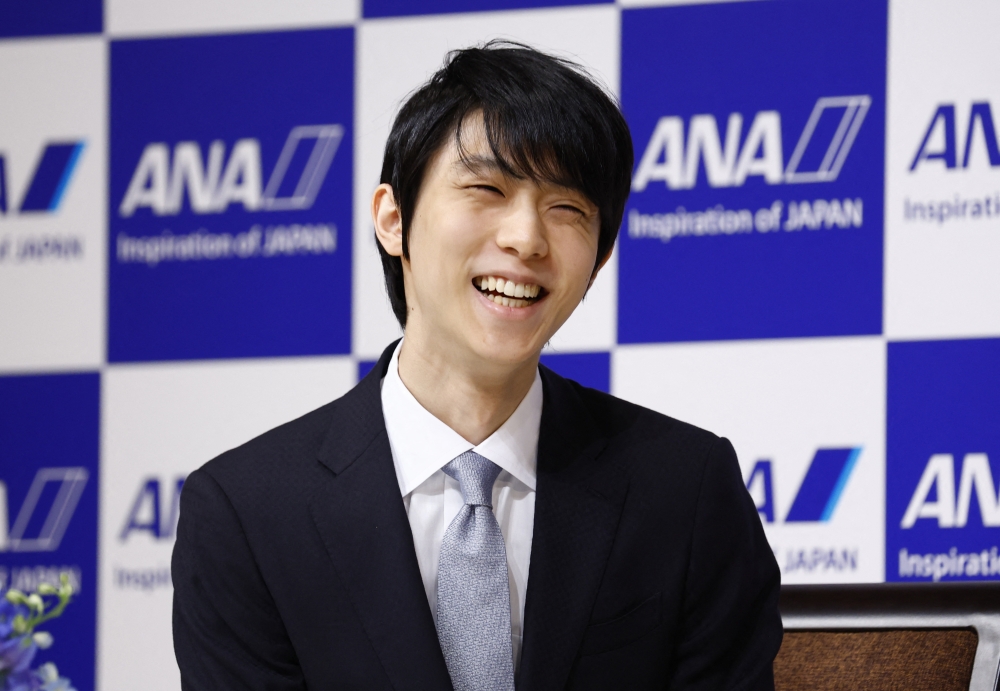 July 19, 2022 Japan's Yuzuru Hanyu during the press conference REUTERS/Kim Kyung-Hoon