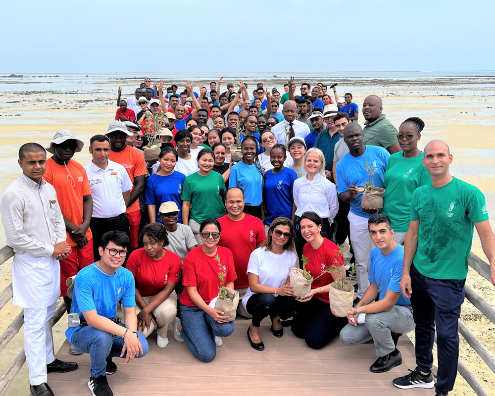 Participants during the mangroves preservation event. 