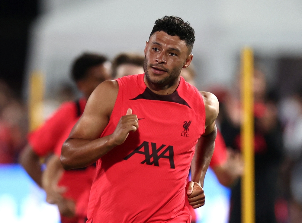 July 11, 2022 Liverpool's Alex Oxlade-Chamberlain during training REUTERS/Chalinee Thirasupa/File Photo