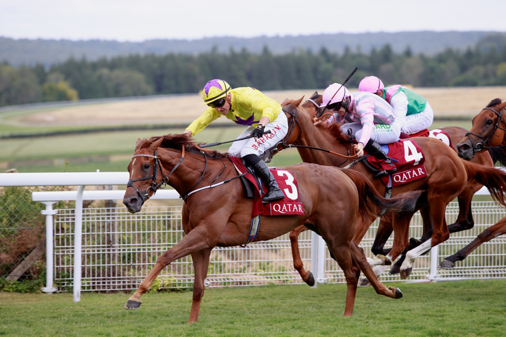 Jockey Tom Marquand guides Sea La Rosa wins the Qatar Lilly Langtry Stakes on the final day of the 2022 Qatar Goodwood Festival. PICTURES: Zuzanna Lupa