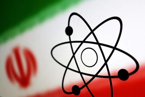 Atom symbol and Iran flag are seen in this illustration, July 21, 2022. REUTERS/Dado Ruvic/Illustration