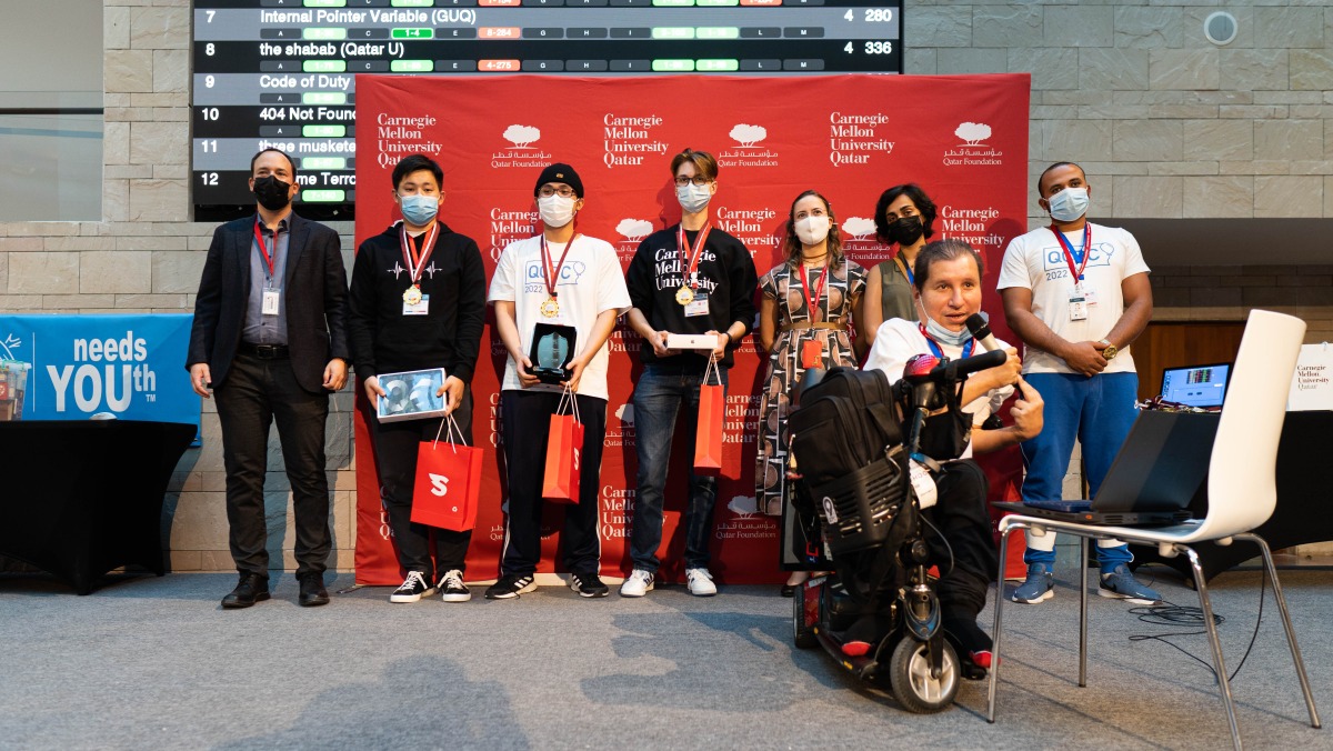 Winners of the 2022 Qatar Collegiate Programming Competition.