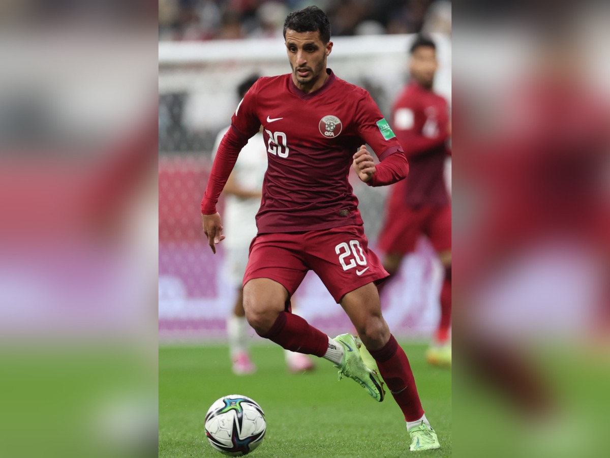 Qatar midfielder Abdullah Al Ahrak 