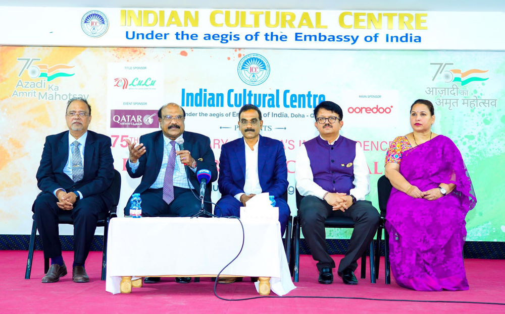 Indian Cultural Centre officials during an Independence Day event.