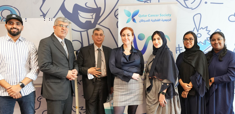 Qatar Cancer Society and Suhail Industrial Holding Group officials during the workshop.