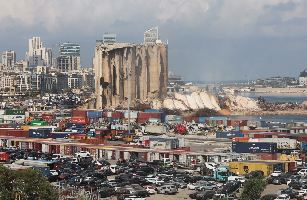 A general view shows the damage at the site of Tuesday's blast in Beirut's port area, Lebanon August 5, 2020. Reuters/Mohamed Azakir/File Photo