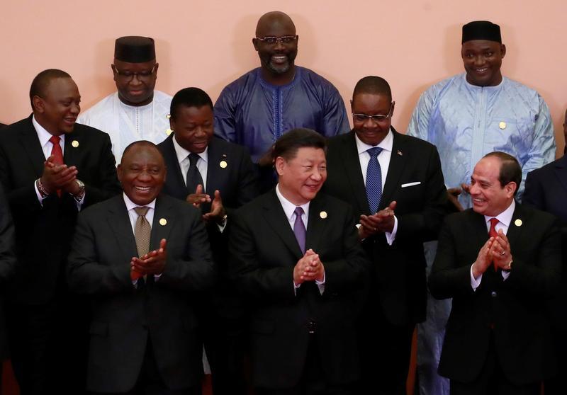 Chinese President Xi Jinping with some African leaders during a group photo session at the Forum on China-Africa Cooperation (FOCAC) 2018 Beijing Summit in Beijing, on September 3, 2018.  File Photo / Reuters