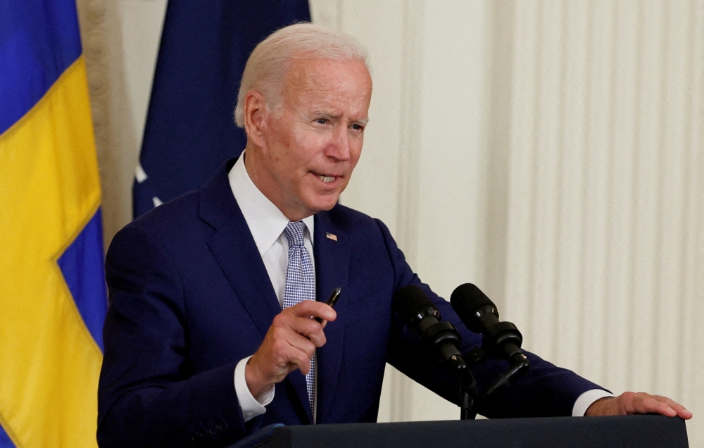 US President Joe Biden in the East Room of the White House, in Washington, on August 9, 2022. REUTERS/Evelyn Hockstein/File Photo/File Photo