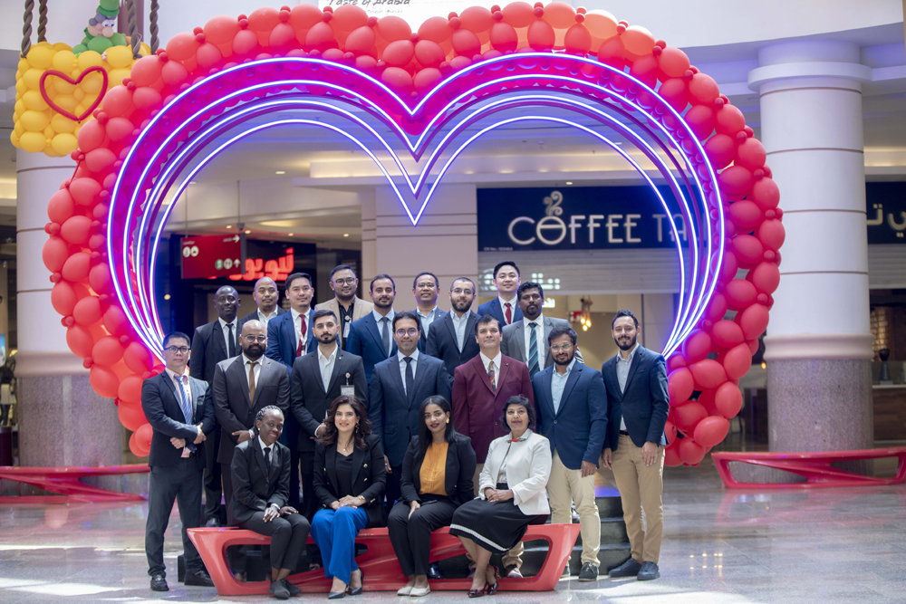 Management staff at the Ezdan Mall, Al Gharaffa.