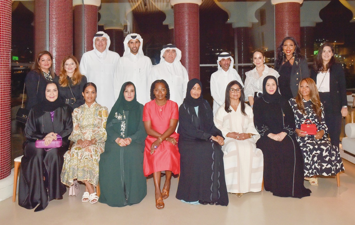 Members of the Qatari Businessmen Association, Qatari Businesswomen Association, and the US Women’s Global Initiative delegation, during the meeting, recently. 