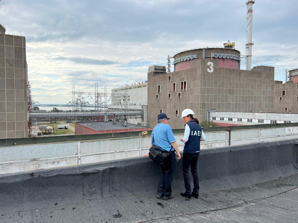 Members of the International Atomic Energy Agency (IAEA) expert mission visit the Russian-controlled Zaporizhzhia Nuclear Power Plant in the course of Ukraine-Russia conflict outside Enerhodar in the Zaporizhzhia region, Ukraine, September 1, 2022. D. Candano Laris/International Atomic Energy Agency (IAEA)/Handout via REUTERS