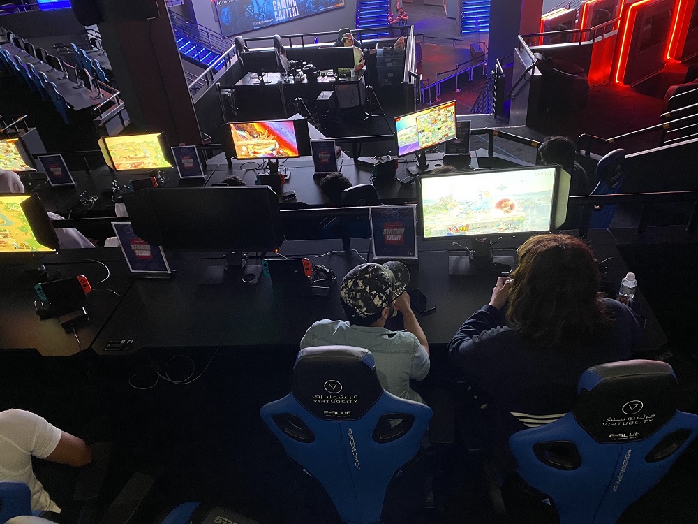 Competitors during a esports tournament.