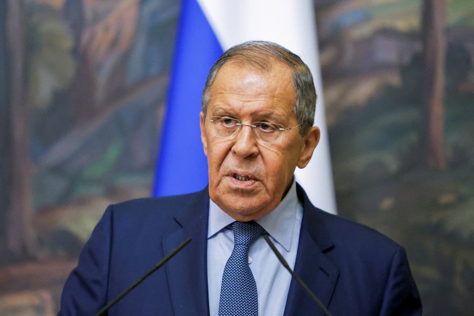 Russian Foreign Minister Sergei Lavrov attends a joint news conference with Iranian Foreign Minister Hossein Amir-Abdollahian in Moscow, Russia, on August 31, 2022. (REUTERS/Maxim Shemetov)

