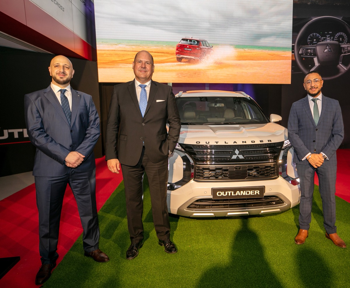 Qatar Automobiles Company’s General Manager Frank Zauner, General Sales Manager Haitham Ebef, and Marketing Manager Karim Monier, during the launch ceremony, in Doha, recently.  